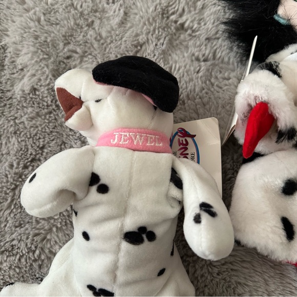 NWT Vintage Disney Beanie Baby 101 Dalmatians Set of Two - Picture 4 of 4